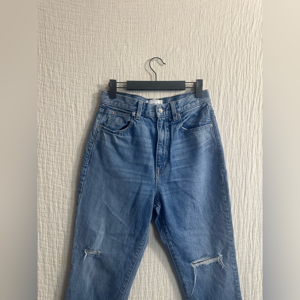 SLVRLAKE Blue Distressed Denim Jeans Sz 28